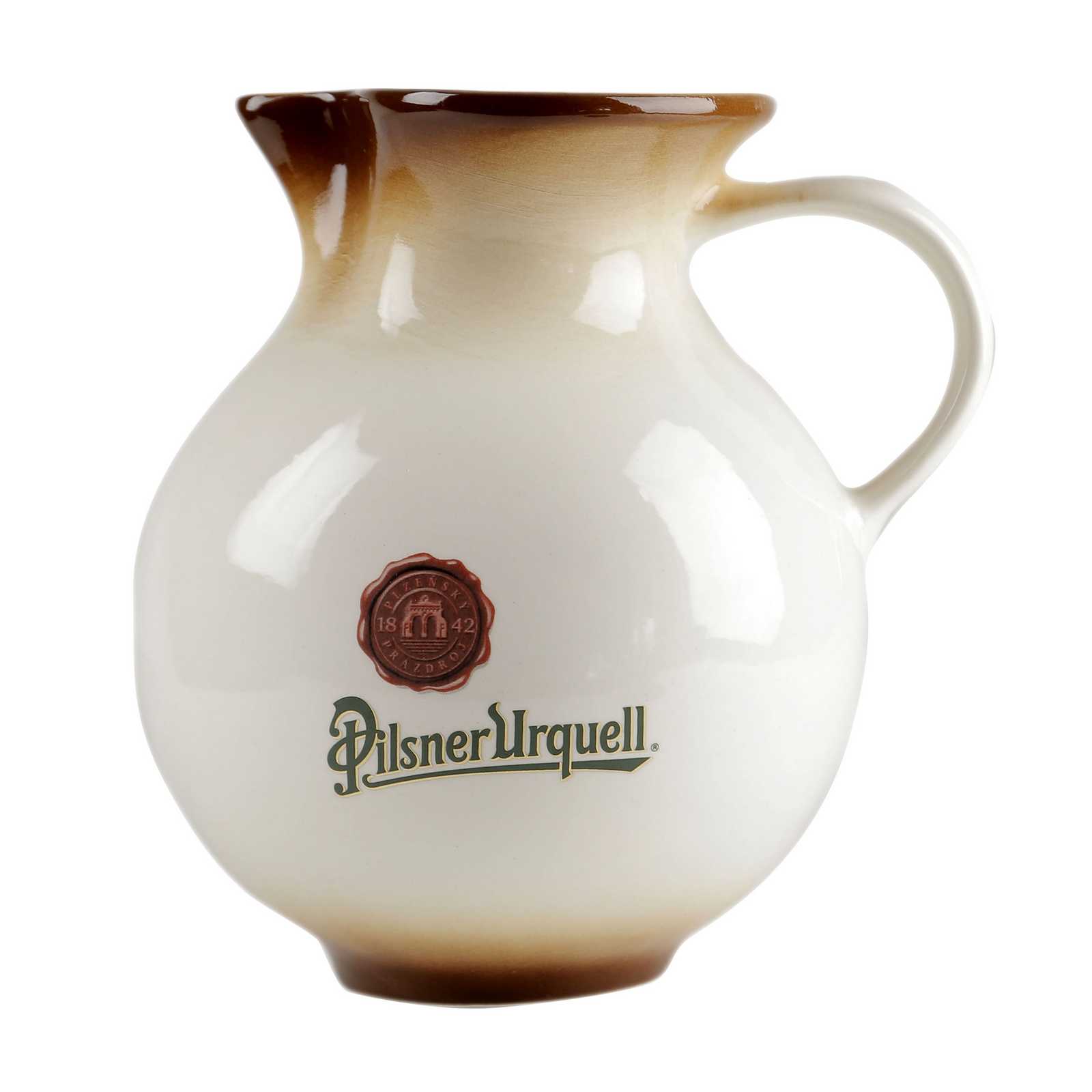 2.5 l beer pitcher with the Pilsner Urquell logo