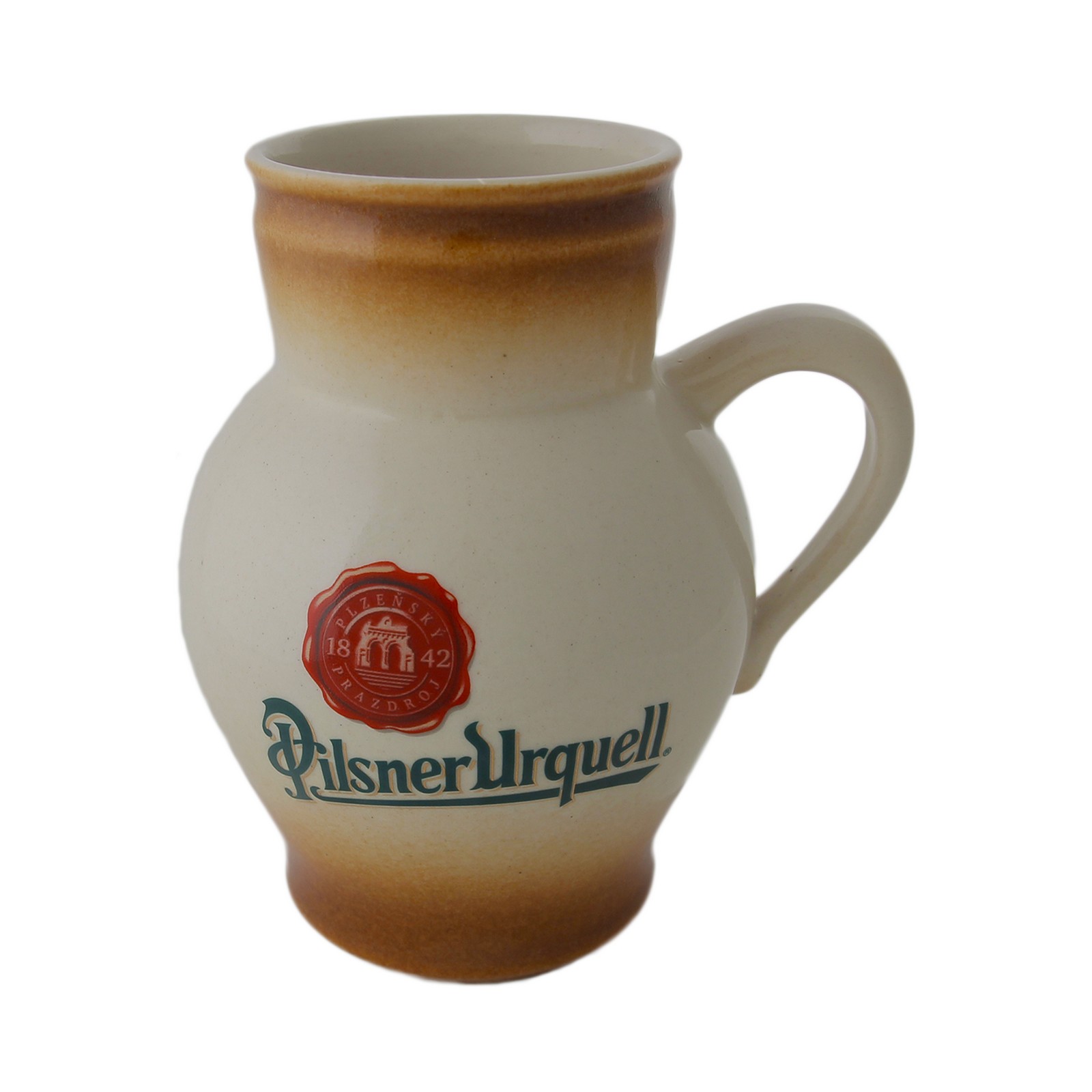 0.5 l beer pitcher with the Pilsner Urquell logo
