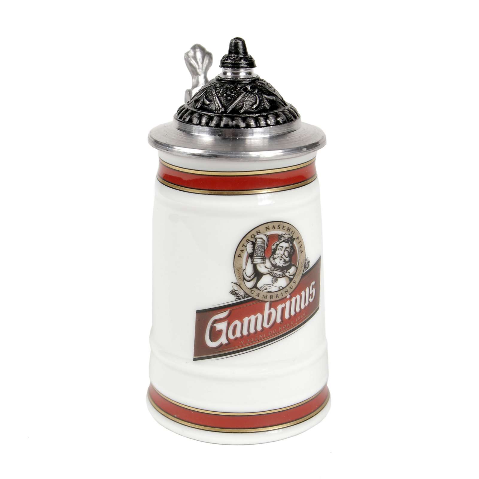 Gambrinus mini tankard with a lid