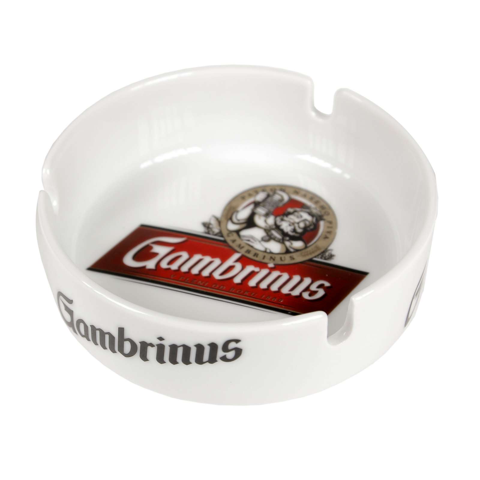 Porcelain Gambrinus ashtray