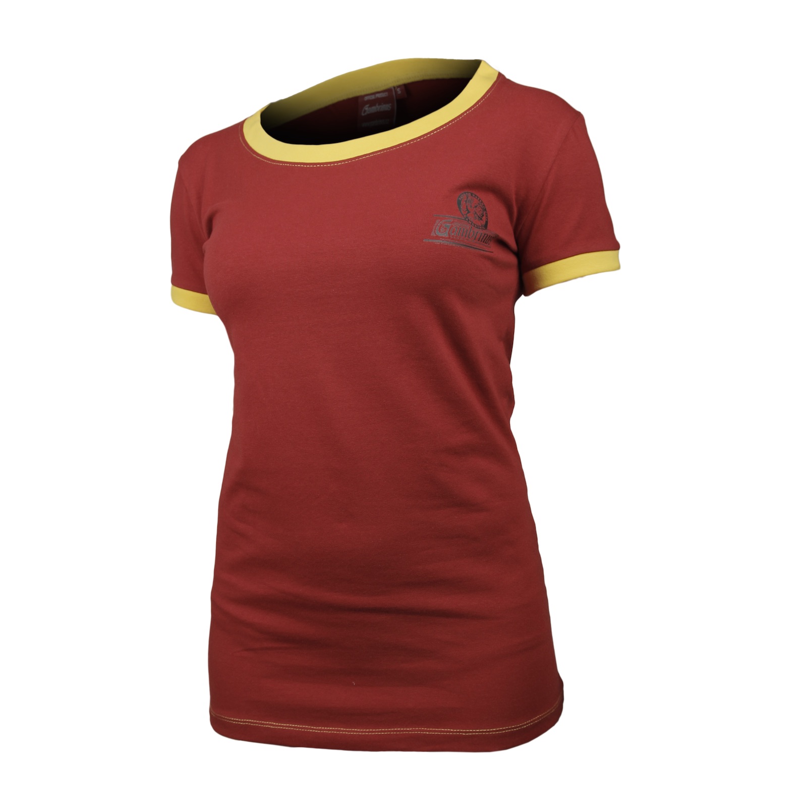 Gambrinus T-shirt ladies red with embroidery
