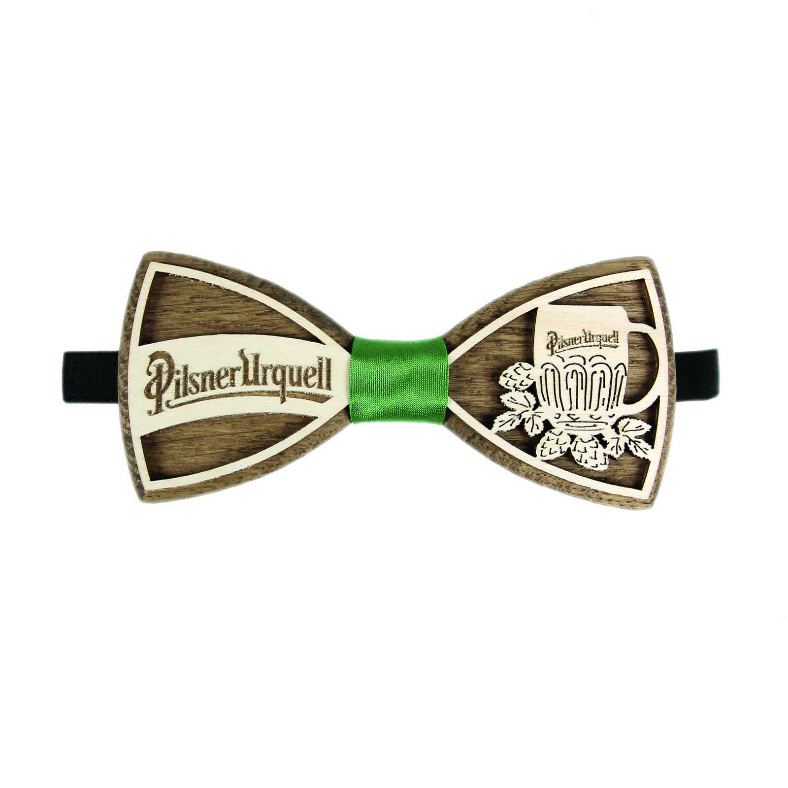 Wooden Pilsner Urquell Bow Tie