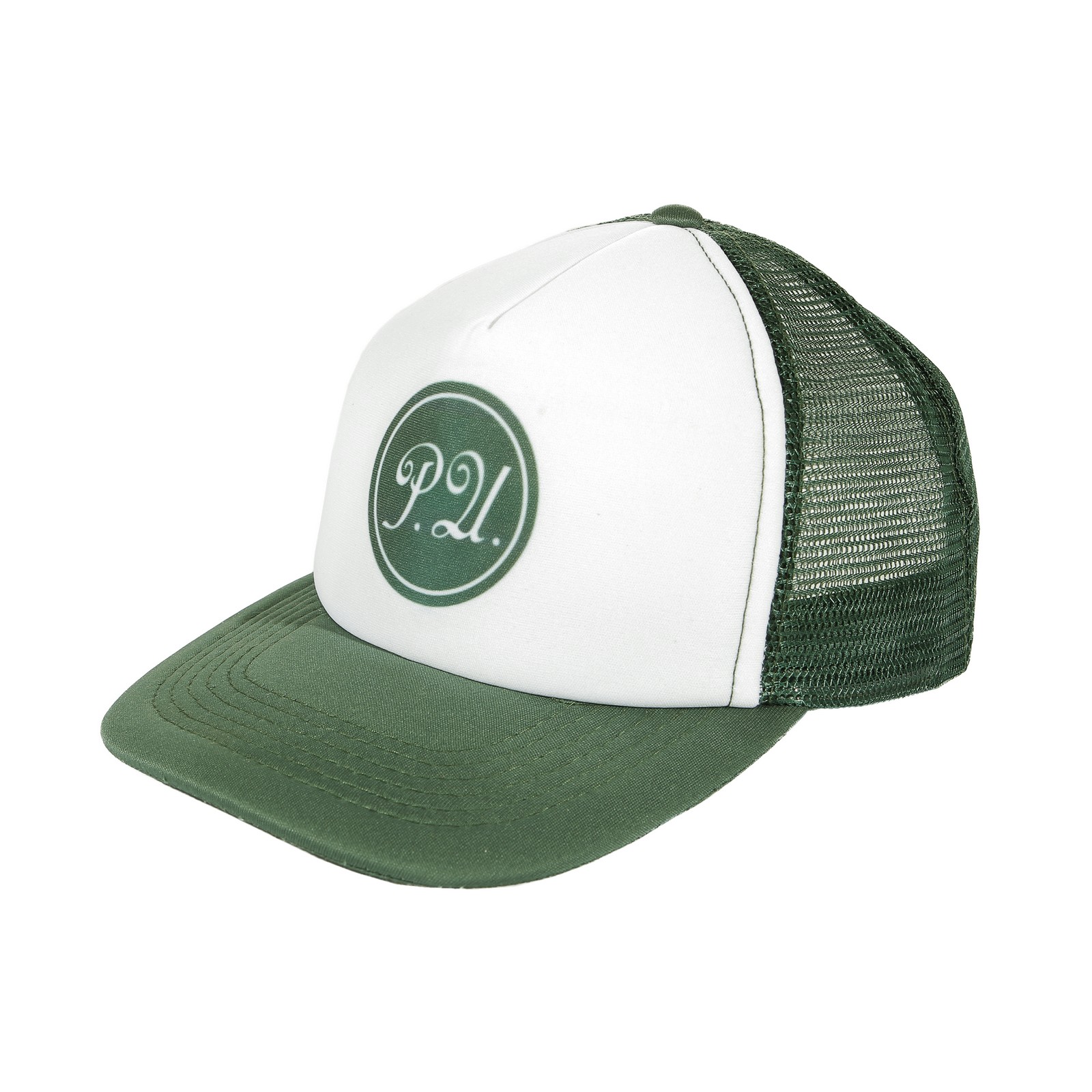 Grüne Kappe mit eigenem Design