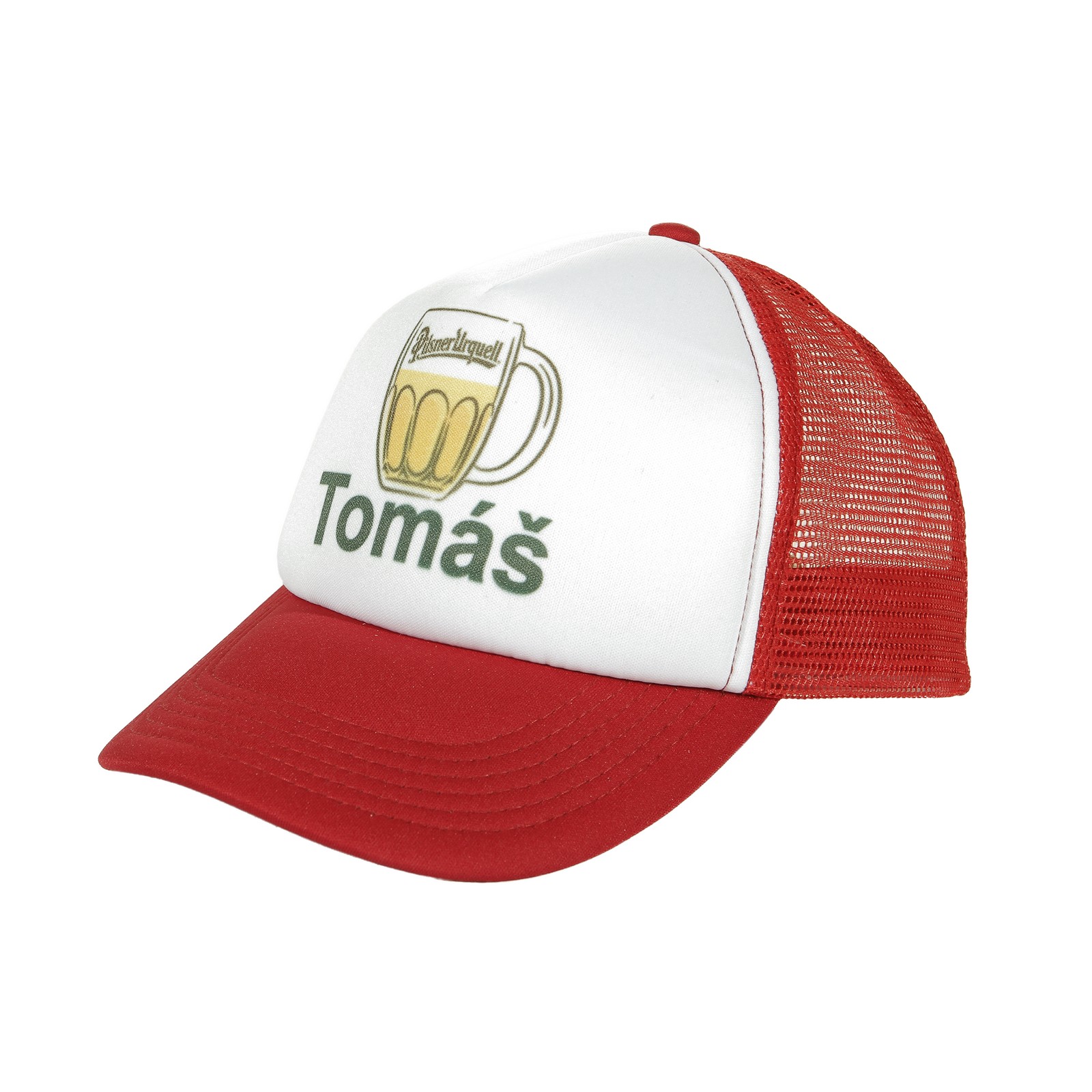Red cap with own design