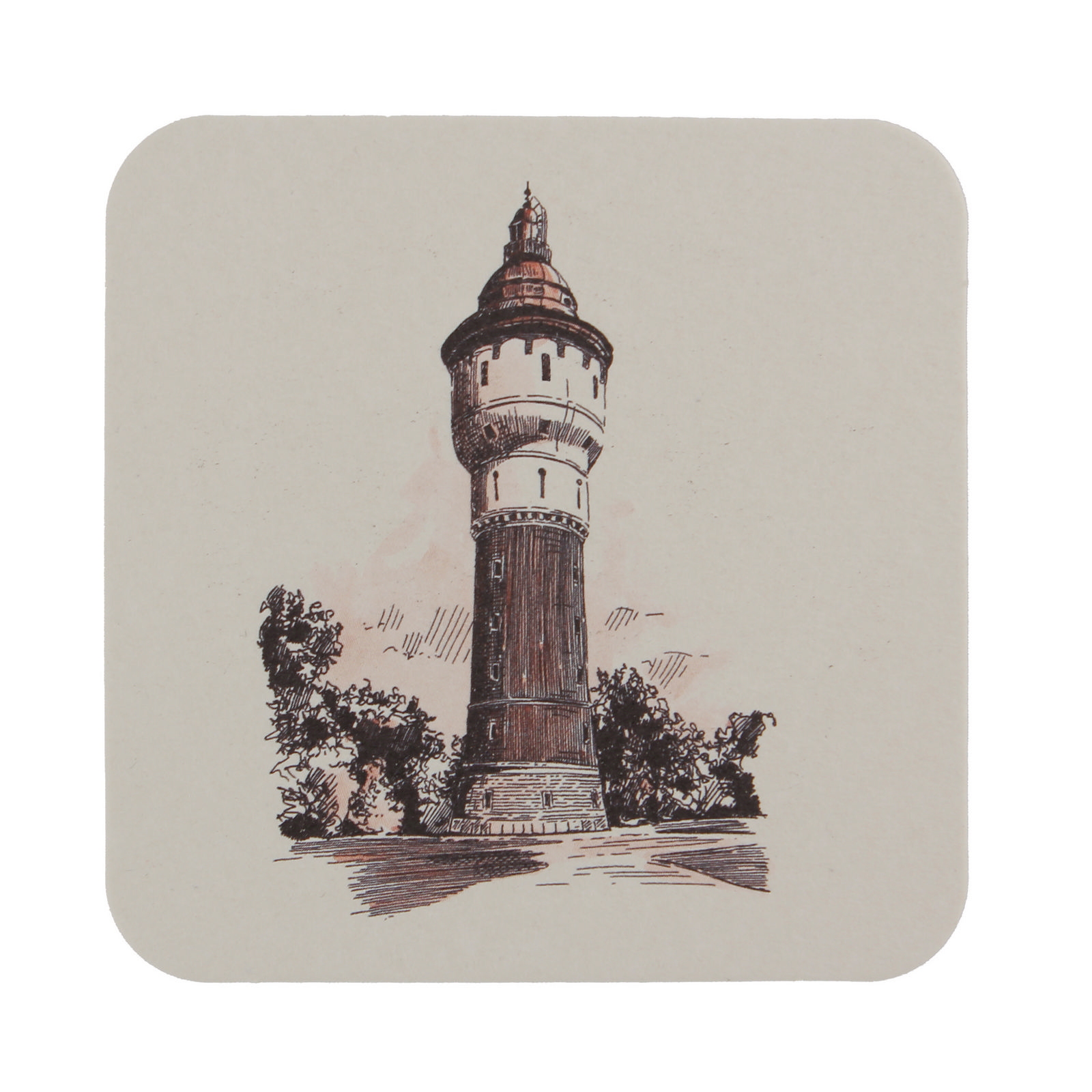 Bierdeckel Wasserturm Pilsner Urquell