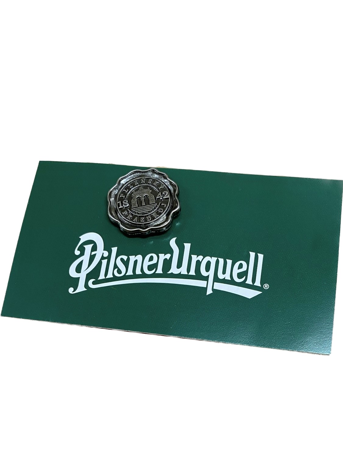 Odznak pečeť Pilsner Urquell stříbrný
