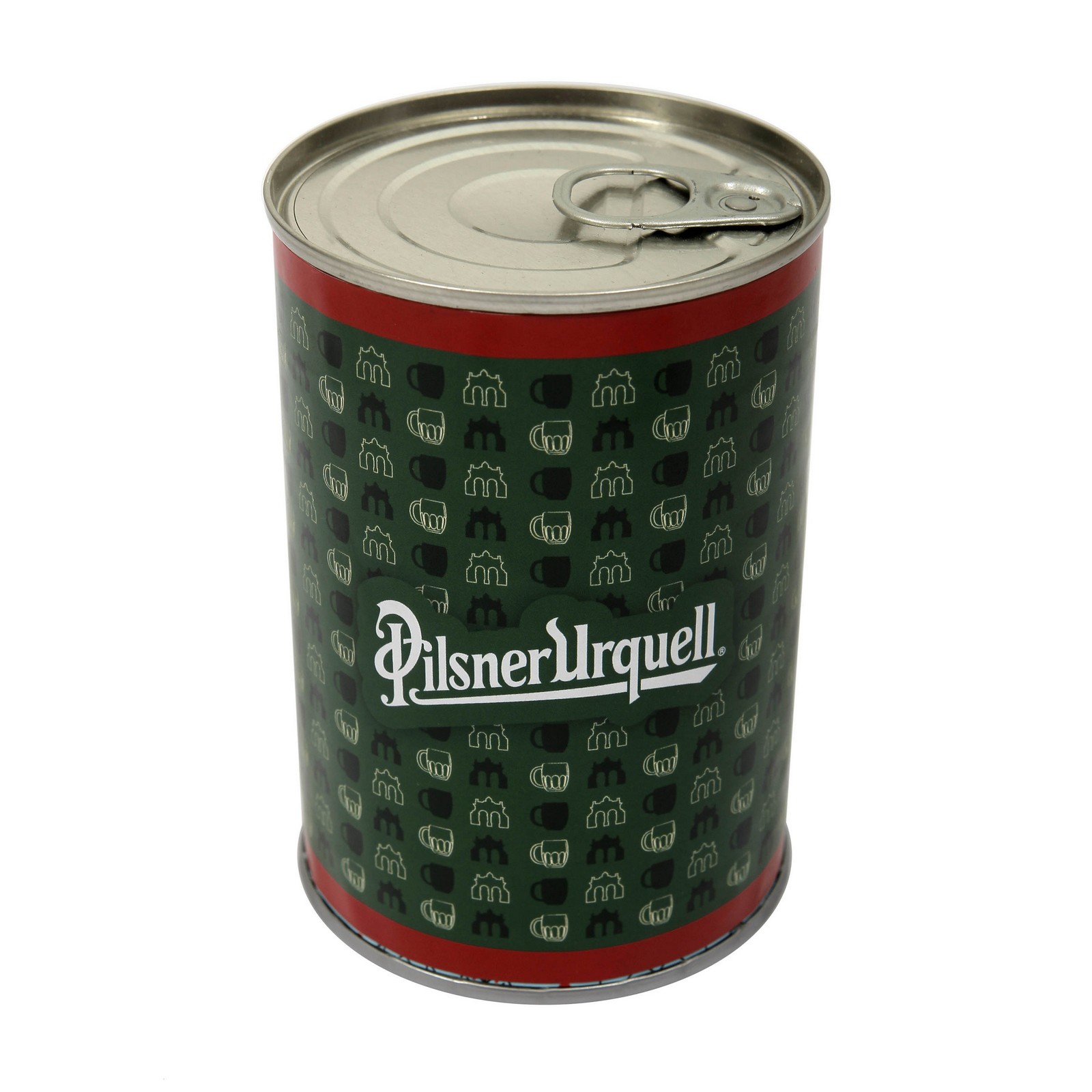 Pilsner Urquell Gate and Beer Mug Fusakle Socks in a can