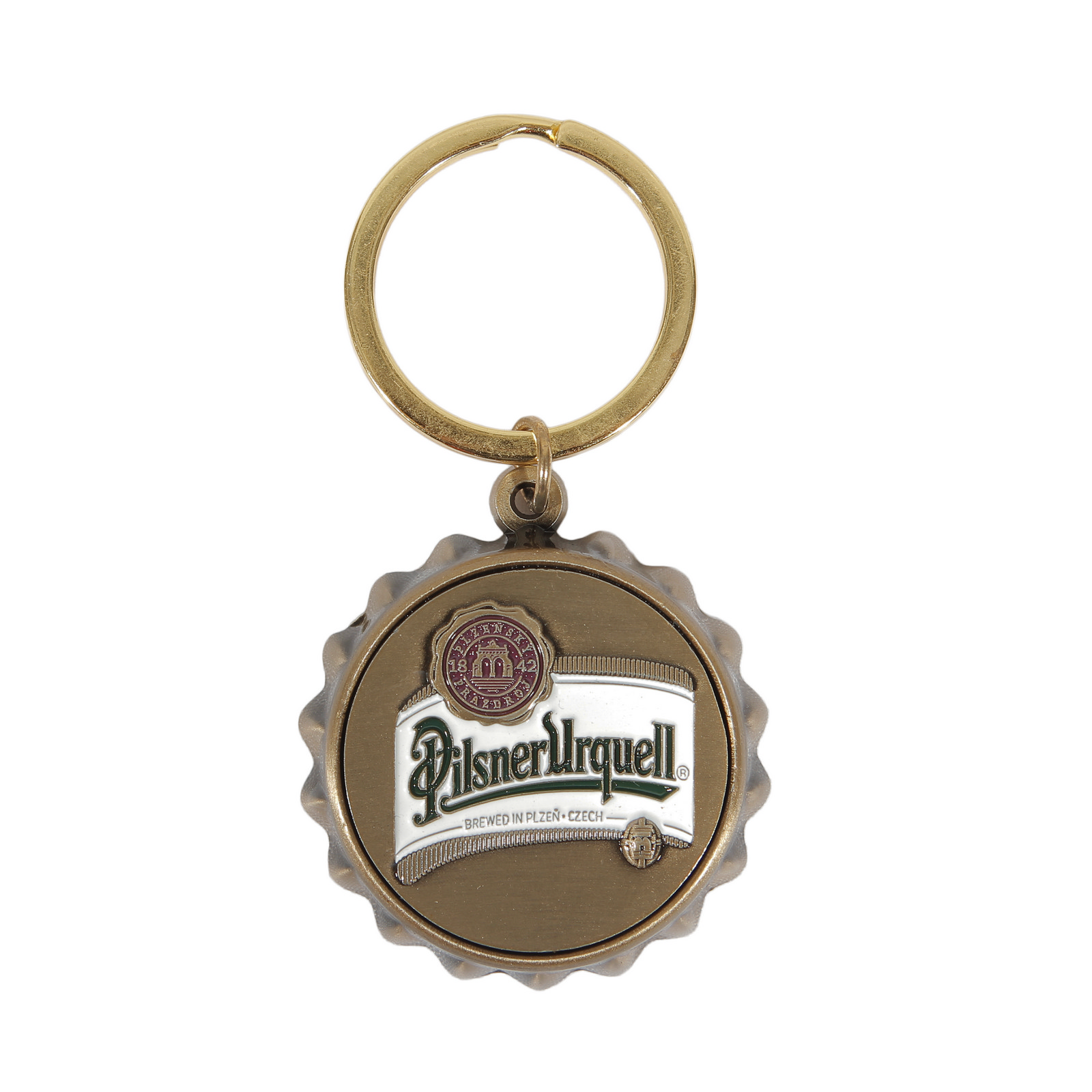 Pilsner Urquell Bottle Opener with a Key Ring