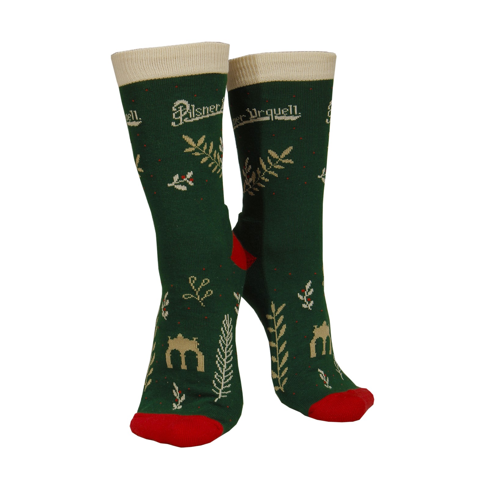 Vánoční ponožky Pilsner Urquell - zelené
