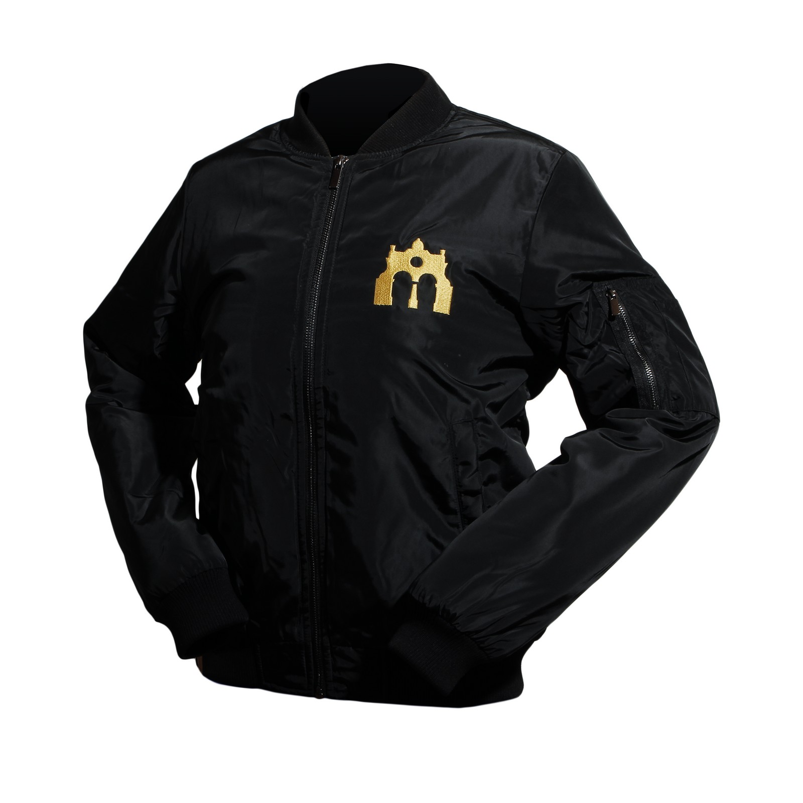 Women's Pilsner Urquell bomber jacket black