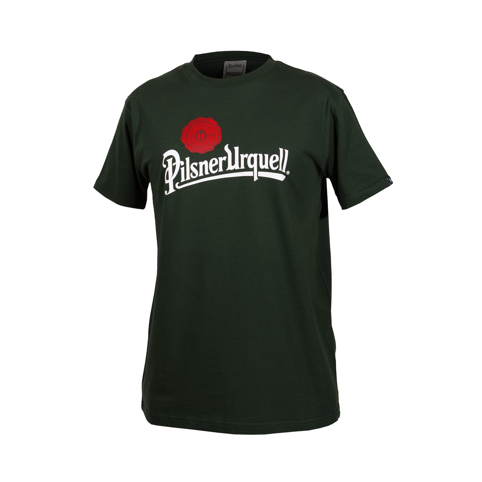 Men's T-shirt Pilsner Urquell logo with seal green