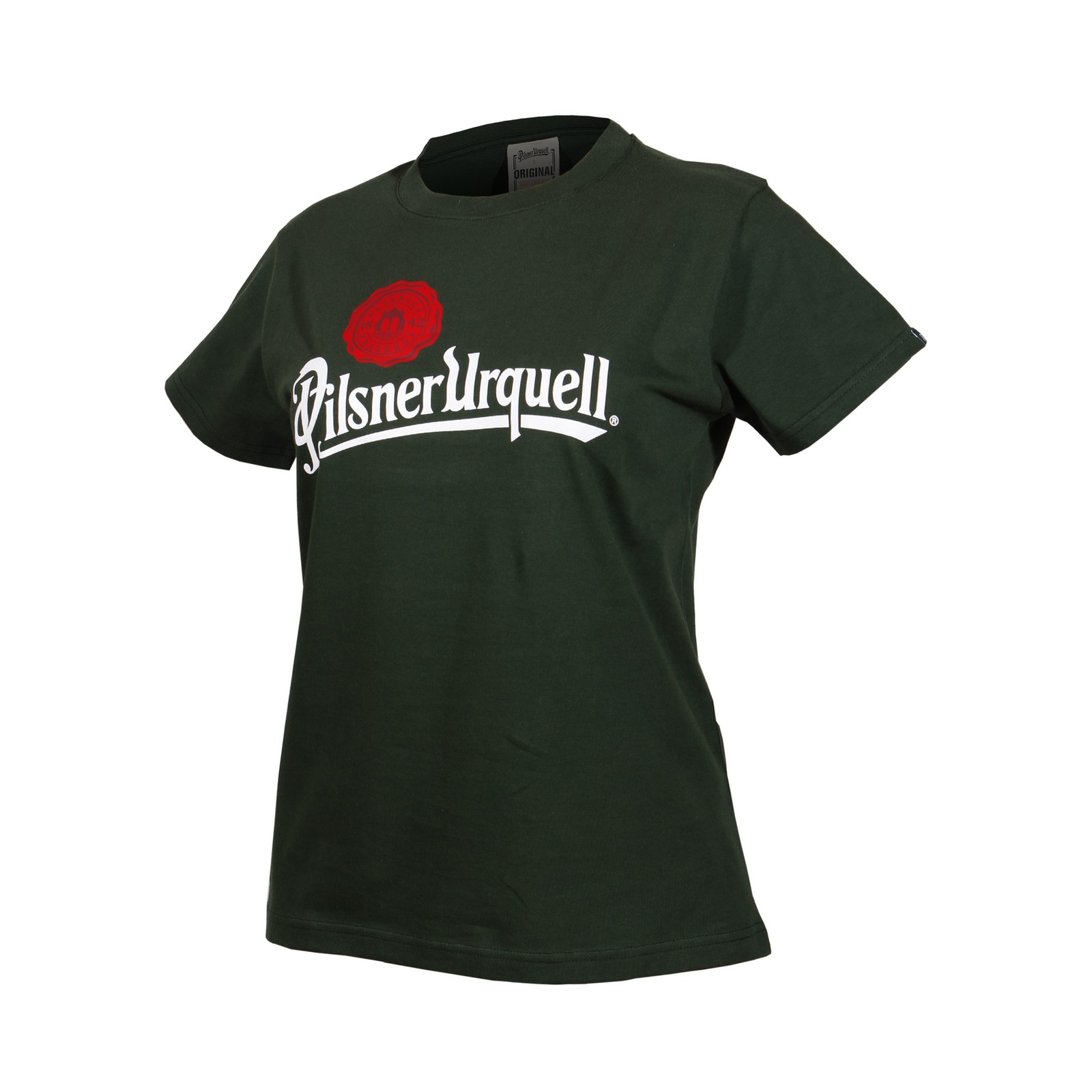 Dámské triko Pilsner Urquell logo s pečetí zelené