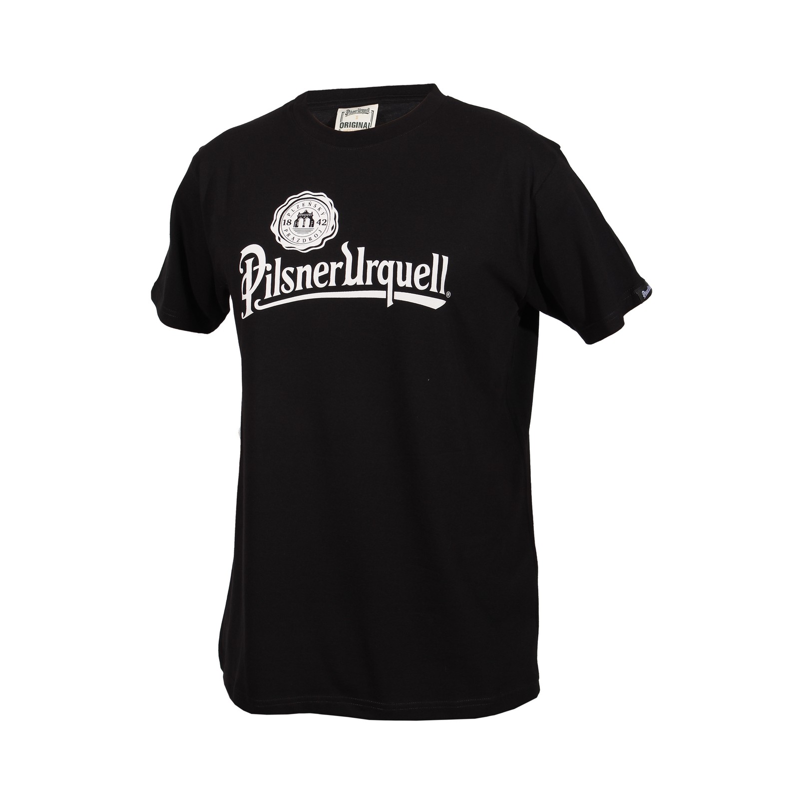 Men's black t-shirt Pilsner Urquell logo