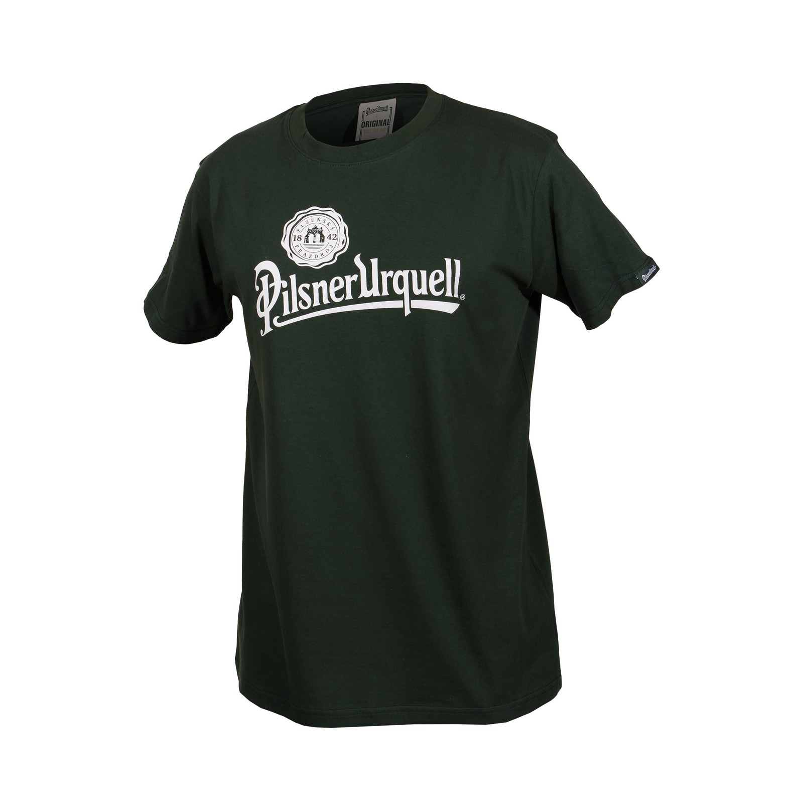 Men's green t-shirt Pilsner Urquell logo