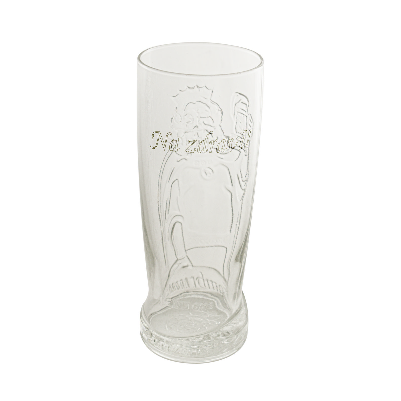 Gambrinus 0.5L glass with inscription