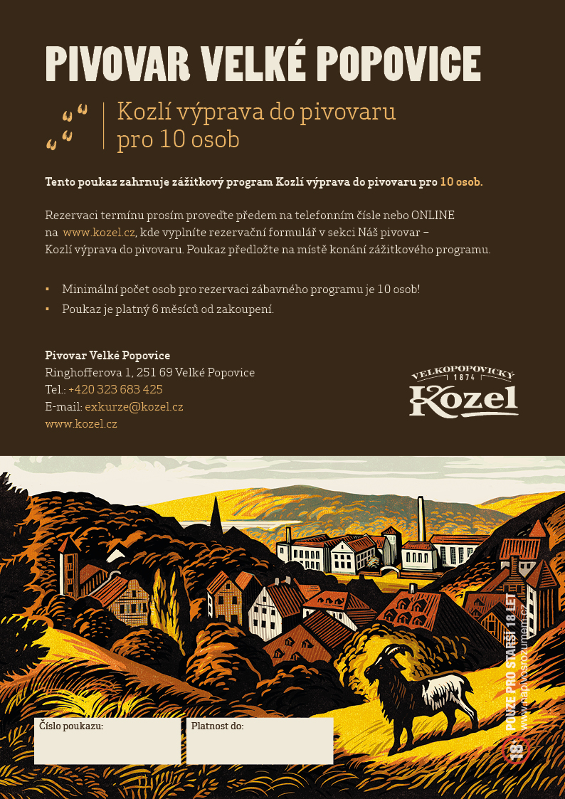Kozel Party in the Brewery for 10 People