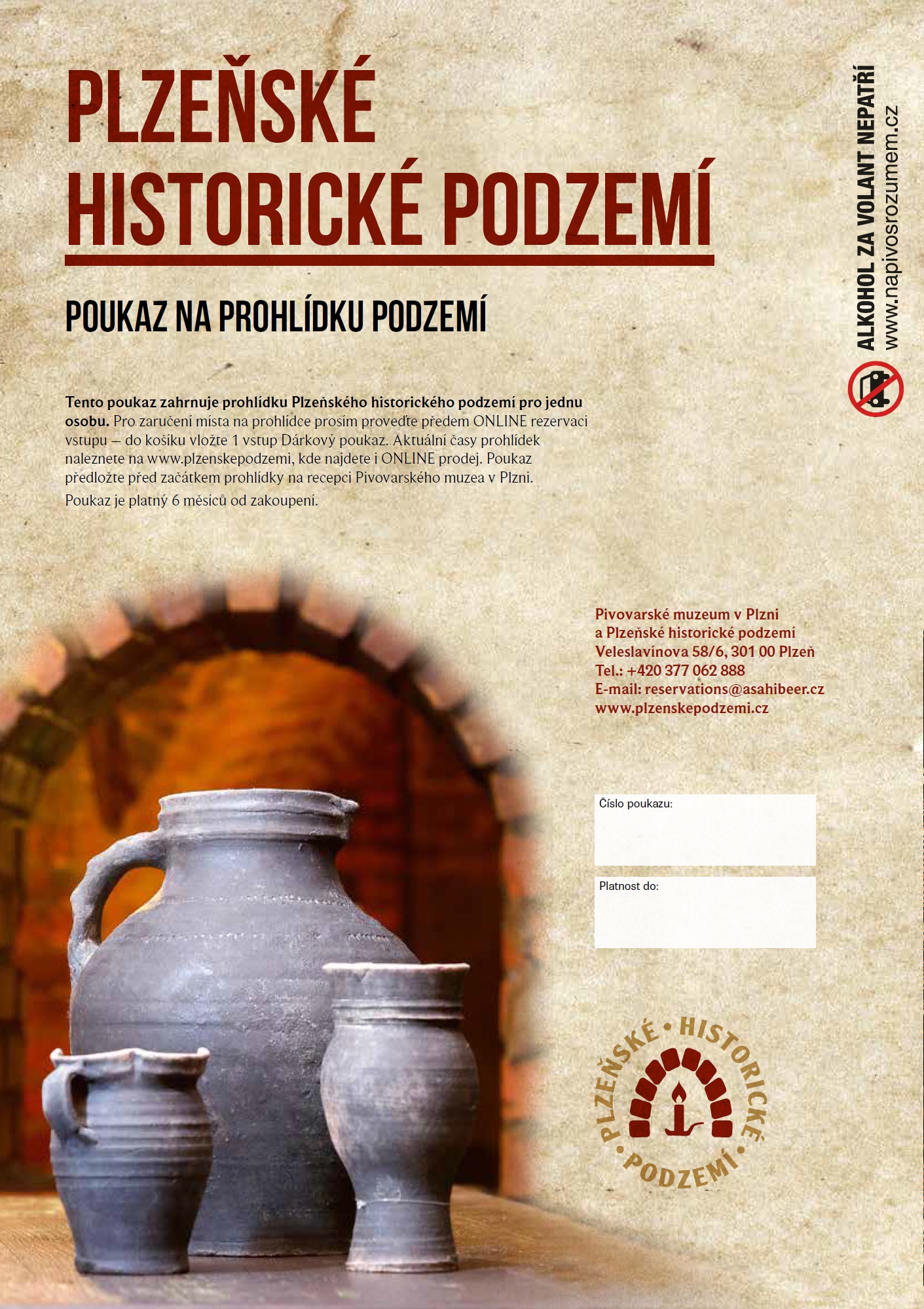 Prohlídka plzeňského historického podzemí