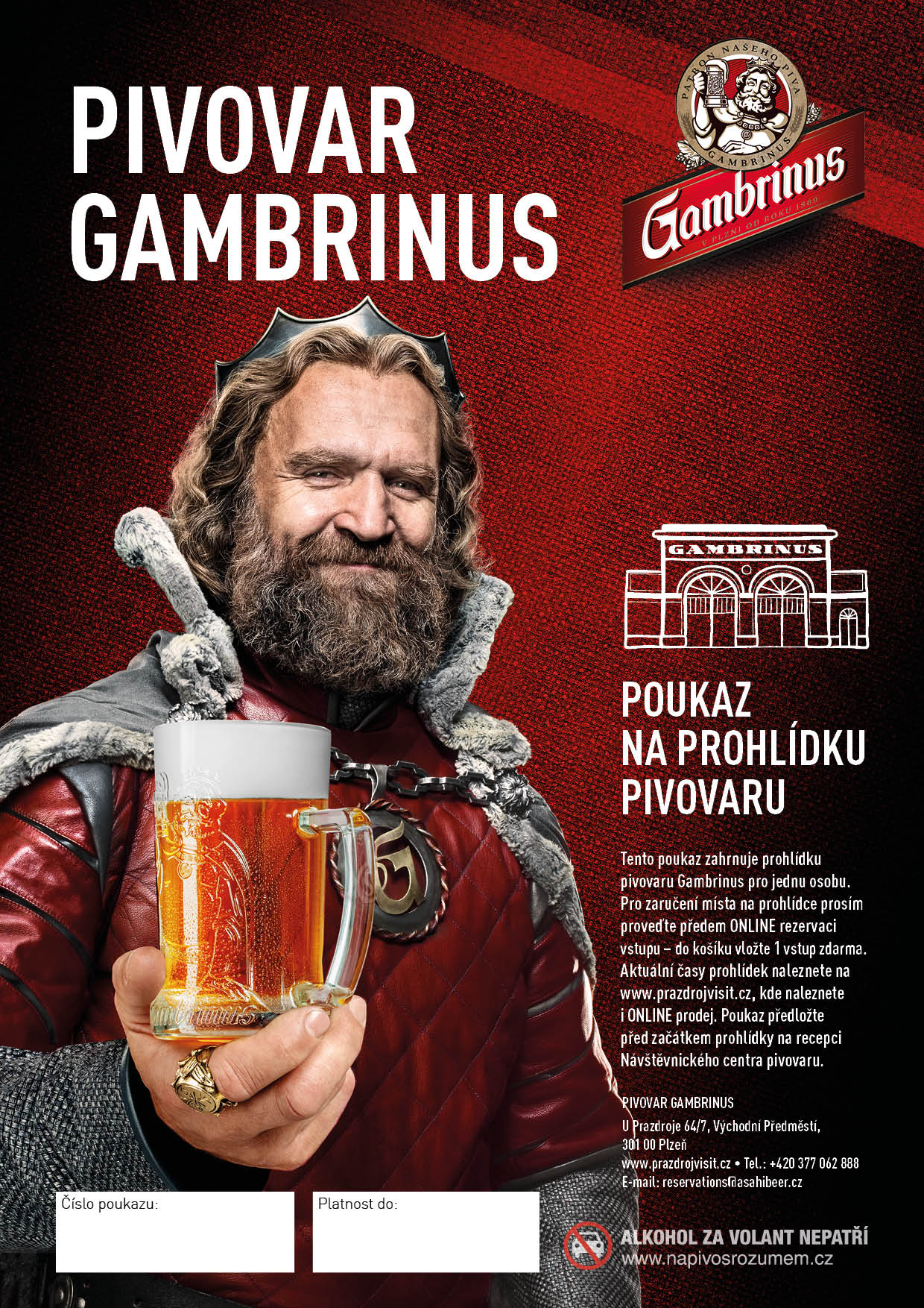 Prohlídka pivovaru Gambrinus - český jazyk