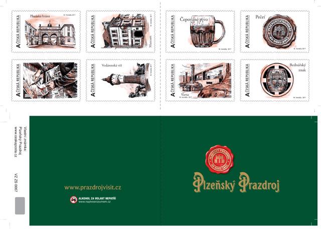 Plzeňský Prazdroj - Briefmarken - sudoku 4 Blätter