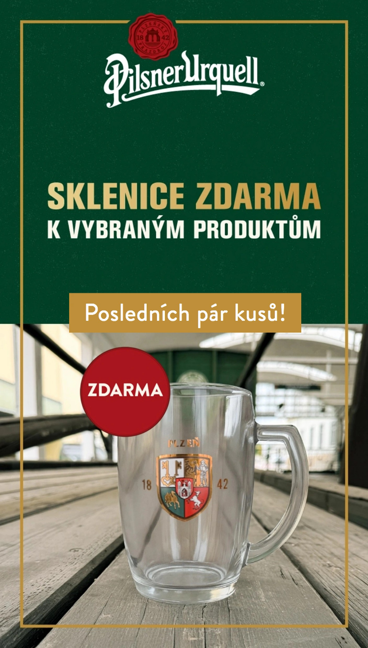 Sklenice ZDARMA