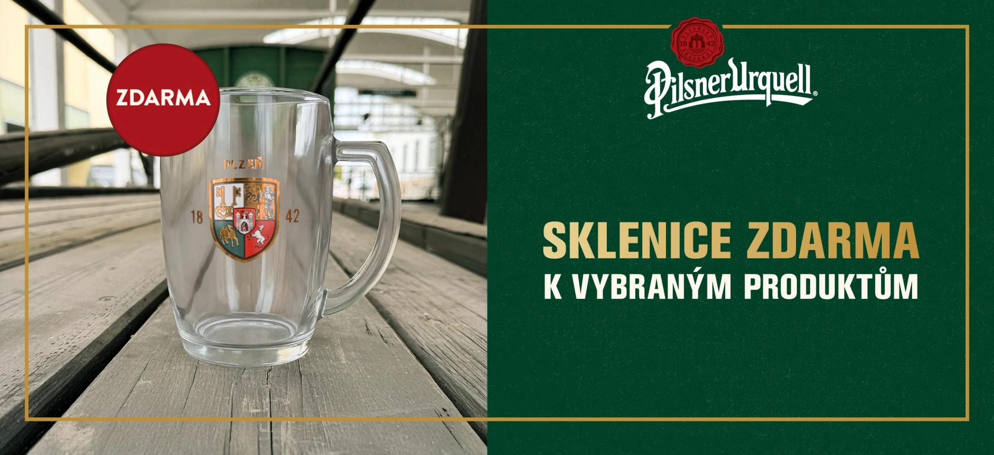 Sklenice ZDARMA