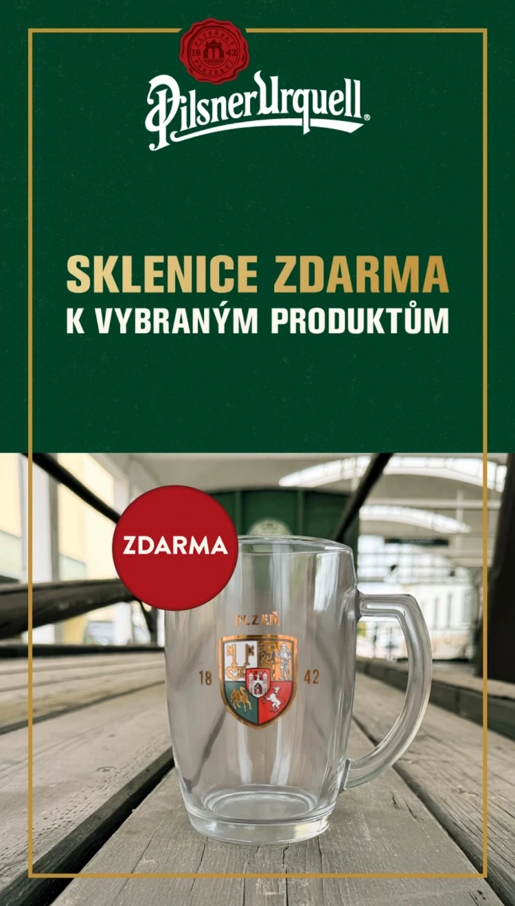 Sklenice ZDARMA