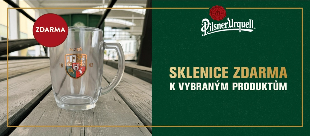Sklenice ZDARMA
